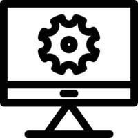 Gear setting symbol icon vector image. Illustration of the industrial wheel mechine mechanism design image