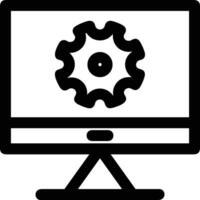 Gear setting symbol icon vector image. Illustration of the industrial wheel mechine mechanism design image