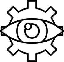 Gear setting symbol icon vector image. Illustration of the industrial wheel mechine mechanism design image