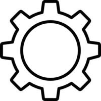 Gear setting symbol icon vector image. Illustration of the industrial wheel mechine mechanism design image