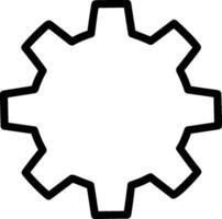 Gear setting symbol icon vector image. Illustration of the industrial wheel mechine mechanism design image