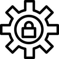 Gear setting symbol icon vector image. Illustration of the industrial wheel mechine mechanism design image