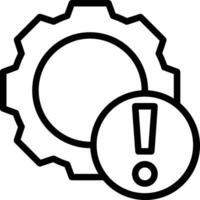 Gear setting symbol icon vector image. Illustration of the industrial wheel mechine mechanism design image