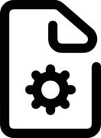 Gear setting symbol icon vector image. Illustration of the industrial wheel mechine mechanism design image