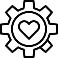 Gear setting symbol icon vector image. Illustration of the industrial wheel mechine mechanism design image