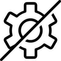 Gear setting symbol icon vector image. Illustration of the industrial wheel mechine mechanism design image