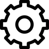 Gear setting symbol icon vector image. Illustration of the industrial wheel mechine mechanism design image