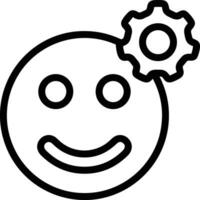 Gear setting symbol icon vector image. Illustration of the industrial wheel mechine mechanism design image