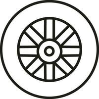 Gear setting symbol icon vector image. Illustration of the industrial wheel mechine mechanism design image