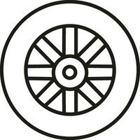 Gear setting symbol icon vector image. Illustration of the industrial wheel mechine mechanism design image