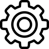 Gear setting symbol icon vector image. Illustration of the industrial wheel mechine mechanism design image