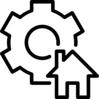 Gear setting symbol icon vector image. Illustration of the industrial wheel mechine mechanism design image