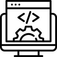 Gear setting symbol icon vector image. Illustration of the industrial wheel mechine mechanism design image