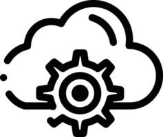 Gear setting symbol icon vector image. Illustration of the industrial wheel mechine mechanism design image