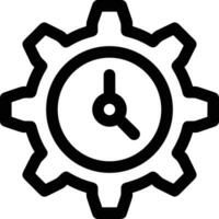 Gear setting symbol icon vector image. Illustration of the industrial wheel mechine mechanism design image