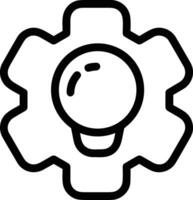 Gear setting symbol icon vector image. Illustration of the industrial wheel mechine mechanism design image