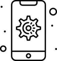 Gear setting symbol icon vector image. Illustration of the industrial wheel mechine mechanism design image