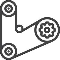 Gear setting symbol icon vector image. Illustration of the industrial wheel mechine mechanism design image