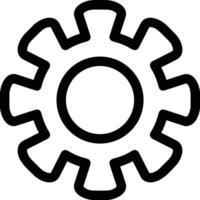 Gear setting symbol icon vector image. Illustration of the industrial wheel mechine mechanism design image