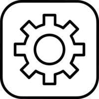 Gear setting symbol icon vector image. Illustration of the industrial wheel mechine mechanism design image
