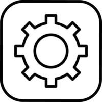 Gear setting symbol icon vector image. Illustration of the industrial wheel mechine mechanism design image