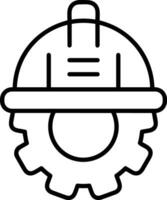 Gear setting symbol icon vector image. Illustration of the industrial wheel mechine mechanism design image