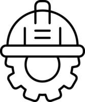 Gear setting symbol icon vector image. Illustration of the industrial wheel mechine mechanism design image