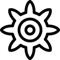 Gear setting symbol icon vector image. Illustration of the industrial wheel mechine mechanism design image