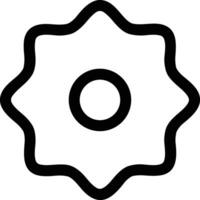 Gear setting symbol icon vector image. Illustration of the industrial wheel mechine mechanism design image