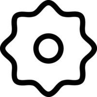 Gear setting symbol icon vector image. Illustration of the industrial wheel mechine mechanism design image