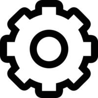 Gear setting symbol icon vector image. Illustration of the industrial wheel mechine mechanism design image