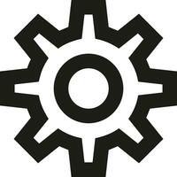 Gear setting symbol icon vector image. Illustration of the industrial wheel mechine mechanism design image