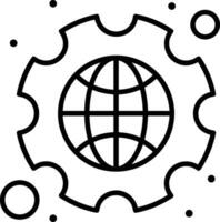 Gear setting symbol icon vector image. Illustration of the industrial wheel mechine mechanism design image