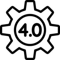 Gear setting symbol icon vector image. Illustration of the industrial wheel mechine mechanism design image