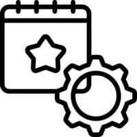 Gear setting symbol icon vector image. Illustration of the industrial wheel mechine mechanism design image