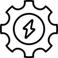 Gear setting symbol icon vector image. Illustration of the industrial wheel mechine mechanism design image