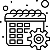 Gear setting symbol icon vector image. Illustration of the industrial wheel mechine mechanism design image