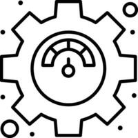 Gear setting symbol icon vector image. Illustration of the industrial wheel mechine mechanism design image