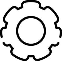 Gear setting symbol icon vector image. Illustration of the industrial wheel mechine mechanism design image