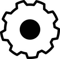 Gear setting symbol icon vector image. Illustration of the industrial wheel mechine mechanism design image