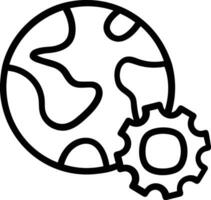 Gear setting symbol icon vector image. Illustration of the industrial wheel mechine mechanism design image