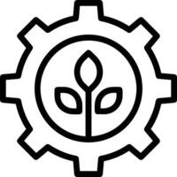 Gear setting symbol icon vector image. Illustration of the industrial wheel mechine mechanism design image