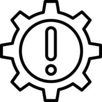 Gear setting symbol icon vector image. Illustration of the industrial wheel mechine mechanism design image