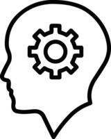 Gear setting symbol icon vector image. Illustration of the industrial wheel mechine mechanism design image