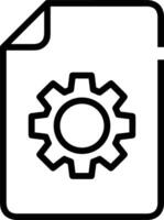 Gear setting symbol icon vector image. Illustration of the industrial wheel mechine mechanism design image