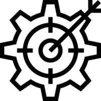 Gear setting symbol icon vector image. Illustration of the industrial wheel mechine mechanism design image