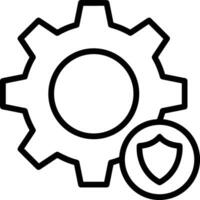 Gear setting symbol icon vector image. Illustration of the industrial wheel mechine mechanism design image