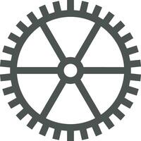 Gear setting symbol icon vector image. Illustration of the industrial wheel mechine mechanism design image