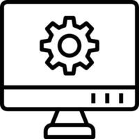 Gear setting symbol icon vector image. Illustration of the industrial wheel mechine mechanism design image