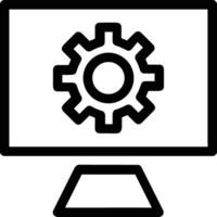 Gear setting symbol icon vector image. Illustration of the industrial wheel mechine mechanism design image